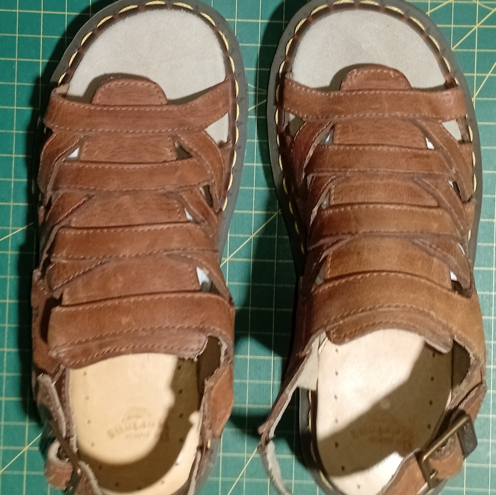 Dr Martens Fisherman Brown Leather Sandals